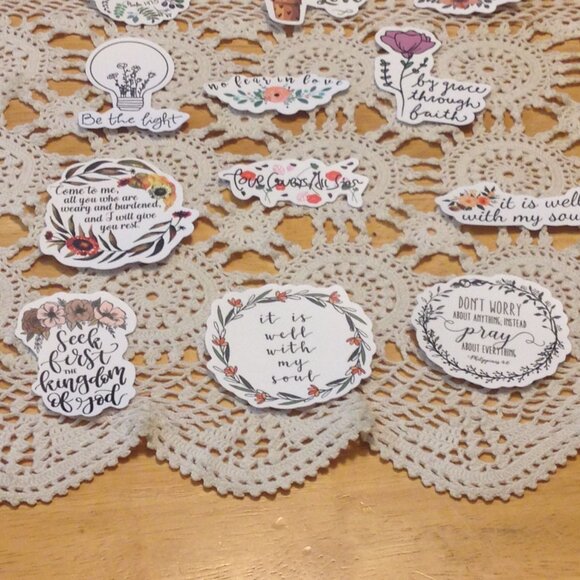 Bible Quotes and Christian Inspiration Stickers Bundle - Picture 3 of 6